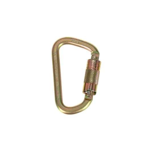 3M™ DBI-SALA® Saflok™ Carabiner, 2000112, yellow zinc, 11/16 in (17.5 mm)